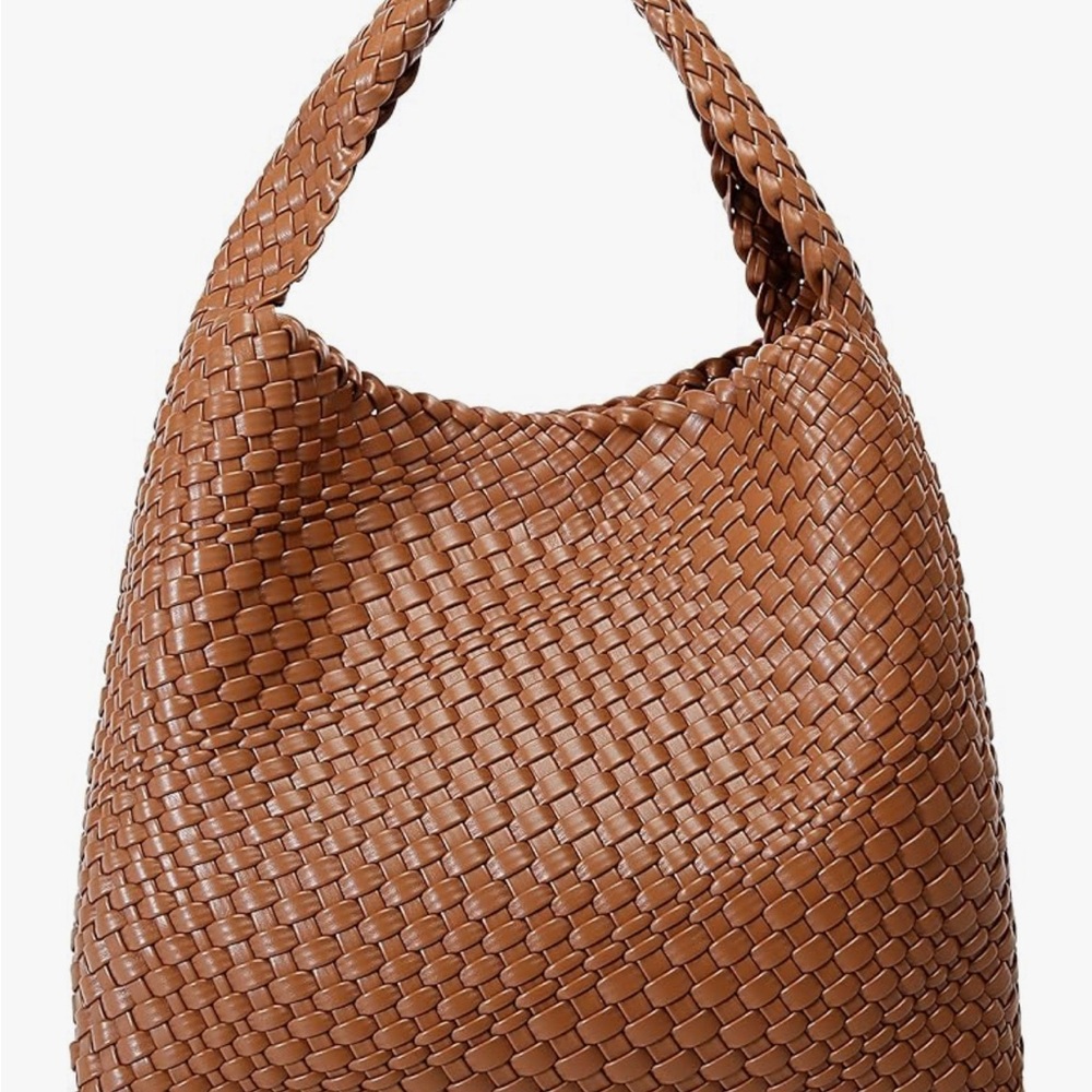 Womens Brown Woven Bag
